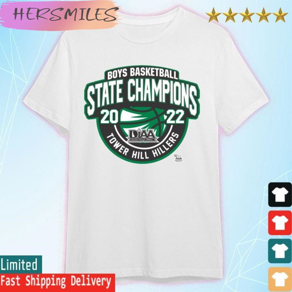 Tower Hill Hillers 2022 DIAA – Boys Basketball State Champions  T-shirt