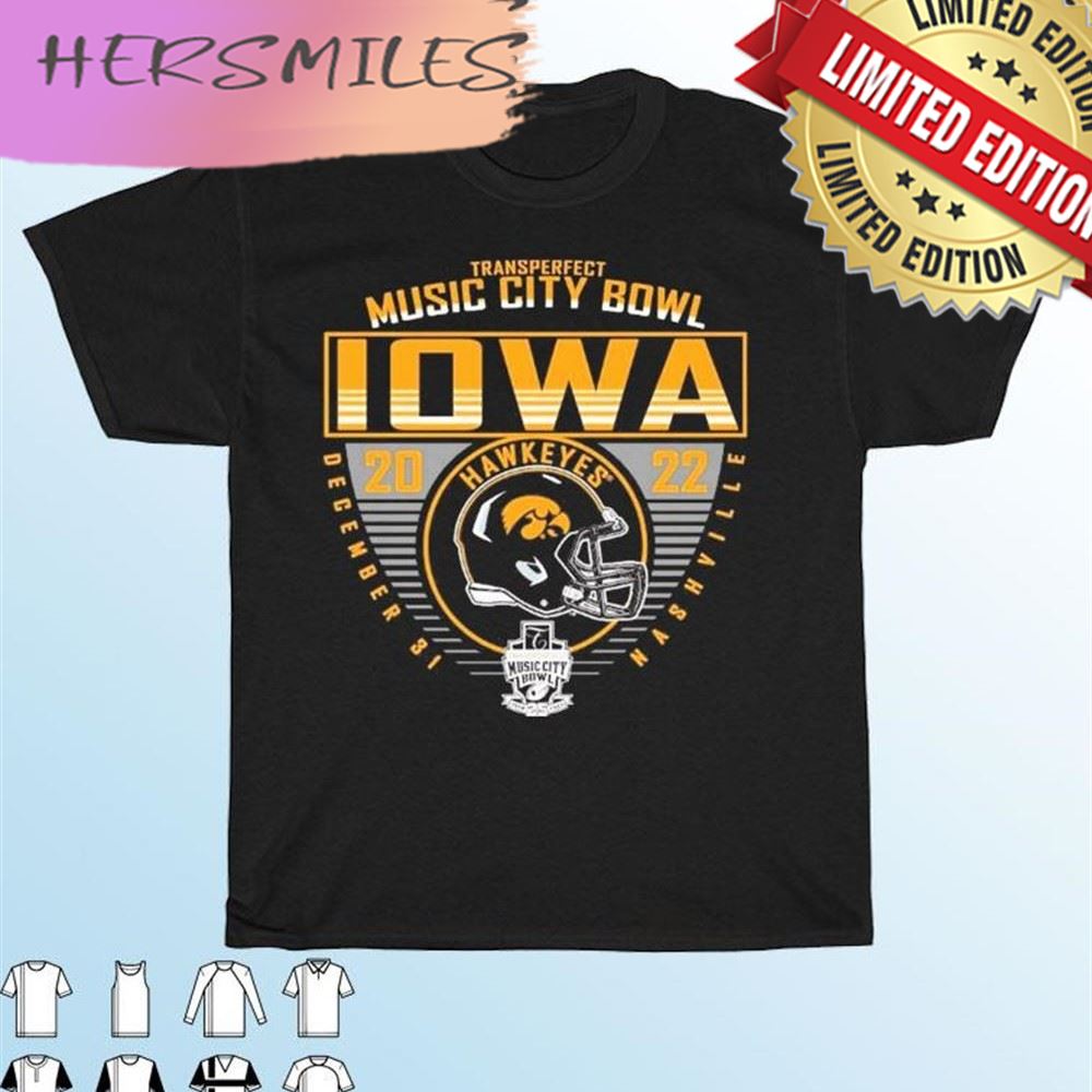 Transperfect Music City Bowl 2022 The University of Iowa Football Bound T-shirt