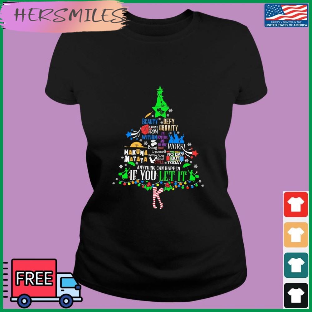 Tree Christmas Beauty Defy If You Let It T-shirt