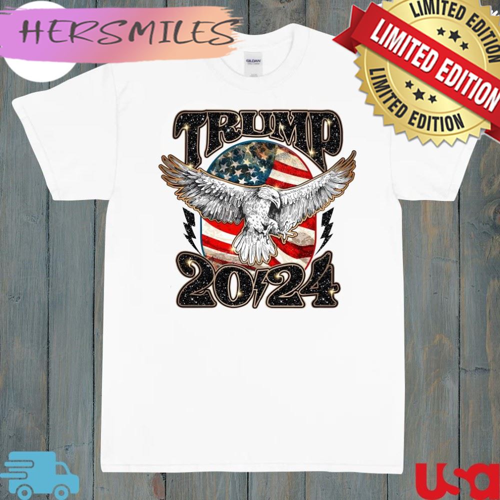 Trump 2024 eagle flag America logo shirt