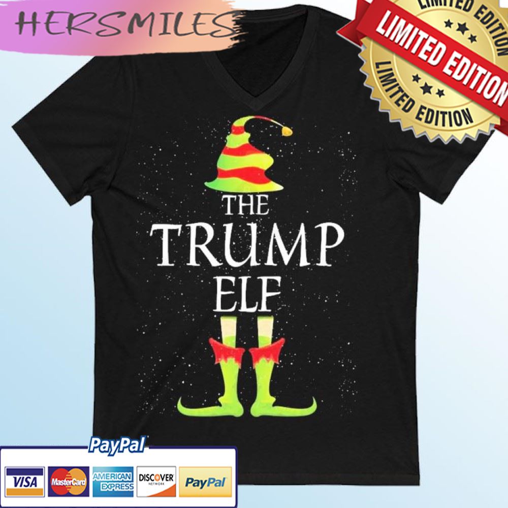 Trump Elf Family Matching Christmas Group Funny Pajama Gift T-shirt