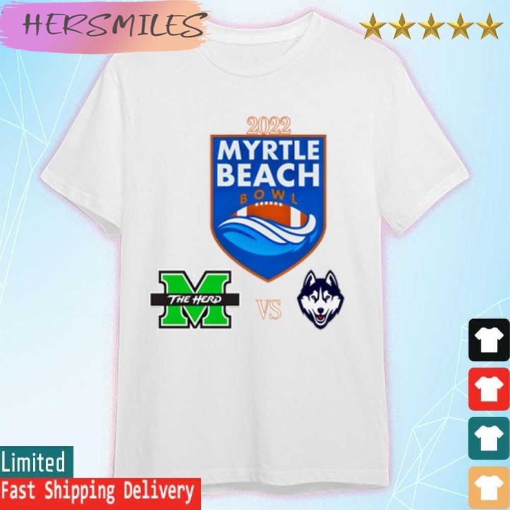 Uconn Vs Marshall 2022 Myrtle Beach Bowl Matchup  T-shirt