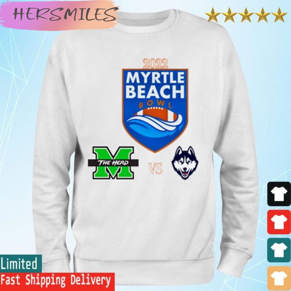 Uconn Vs Marshall 2022 Myrtle Beach Bowl Matchup  T-shirt