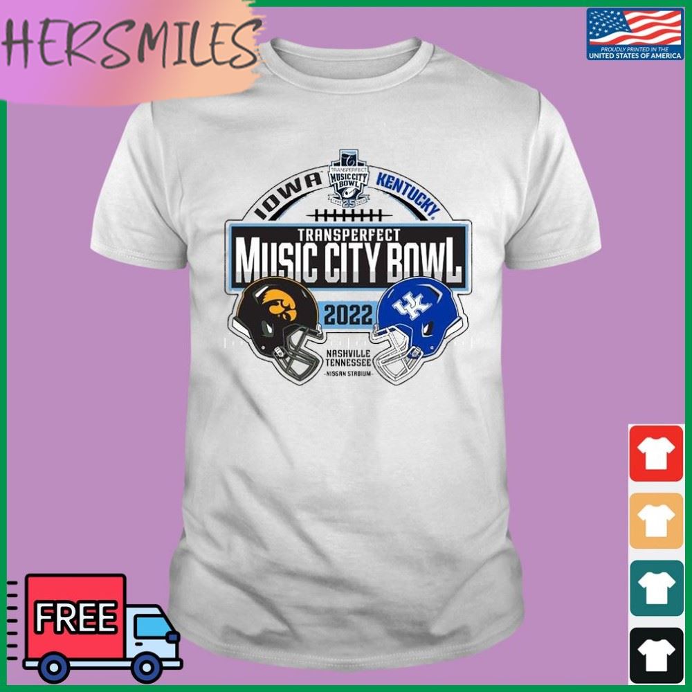 University of Iowa vs University Of Kentucky 2022 Music City Bowl shirt
