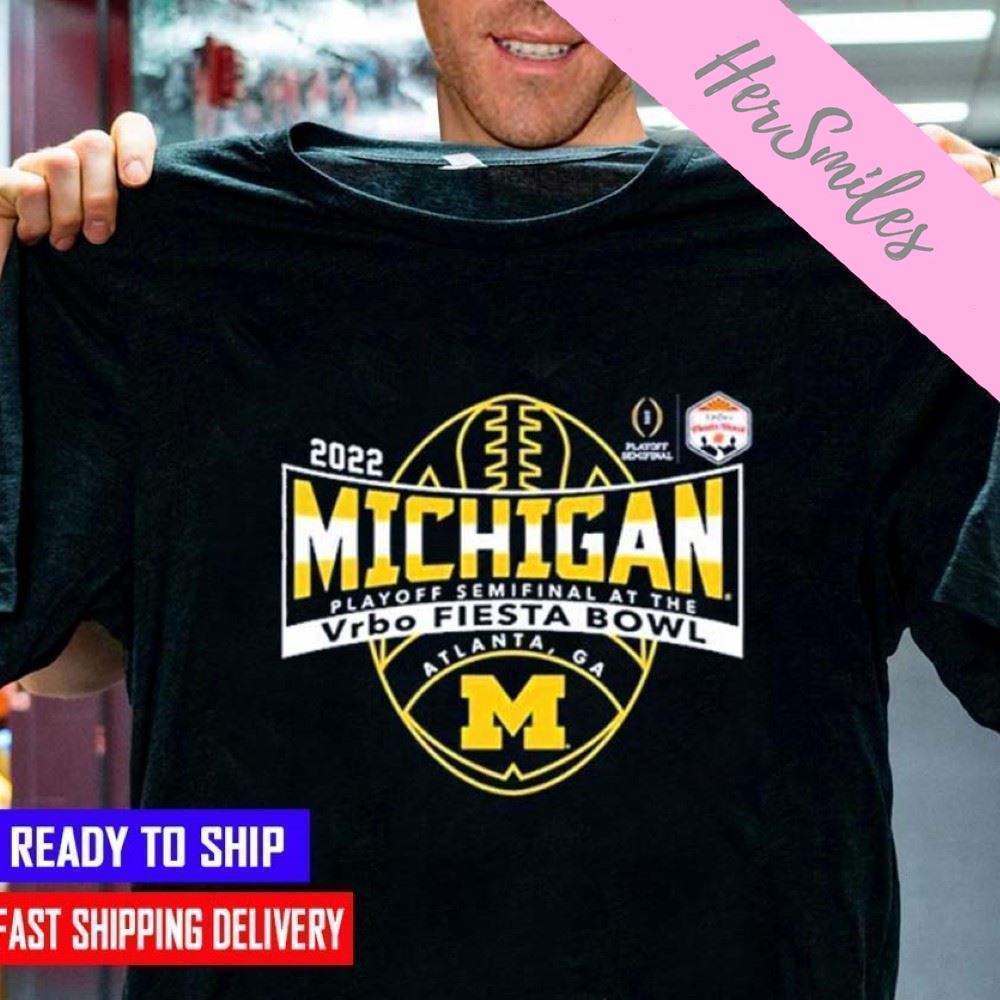 University Of Michigan 2022 Vrbo Fiesta Bowl Bound Official T-shirt
