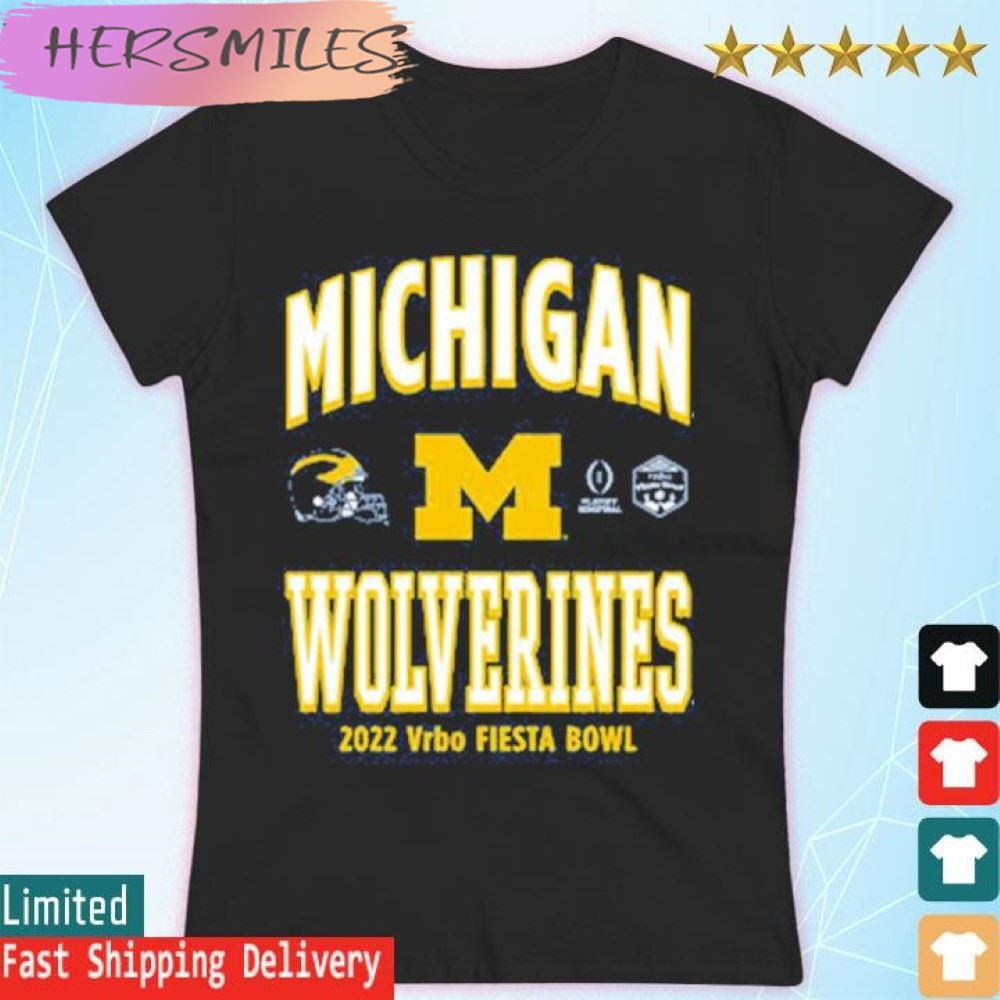 University of Michigan Football 2022 College Football Playoff Fiesta Bowl  T-shirt