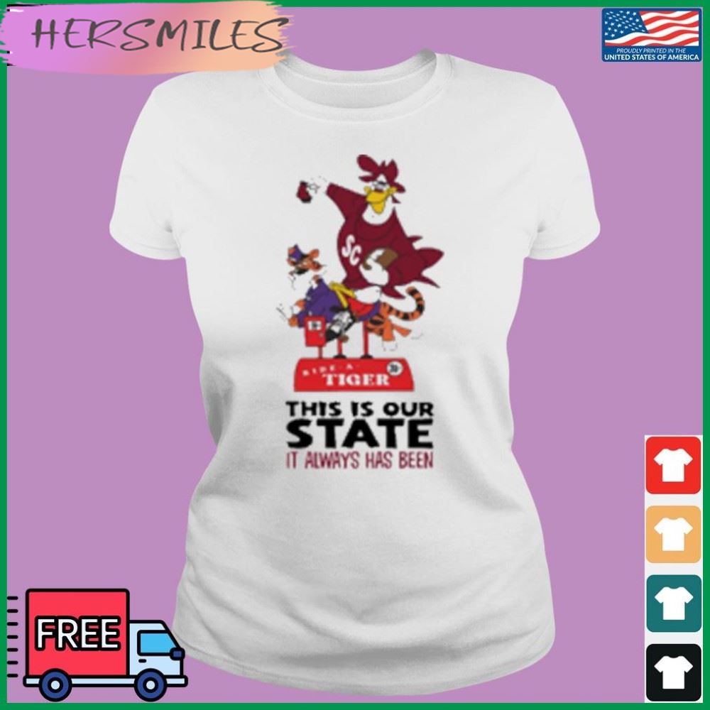 University Of South Carolina Athletics The Gamecock Club Our State T-shirt