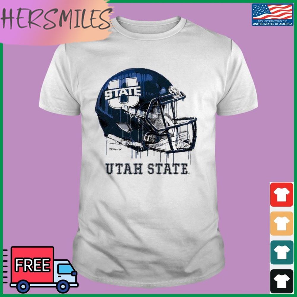 Utah State Aggies Vintage Helmet Football Shirt