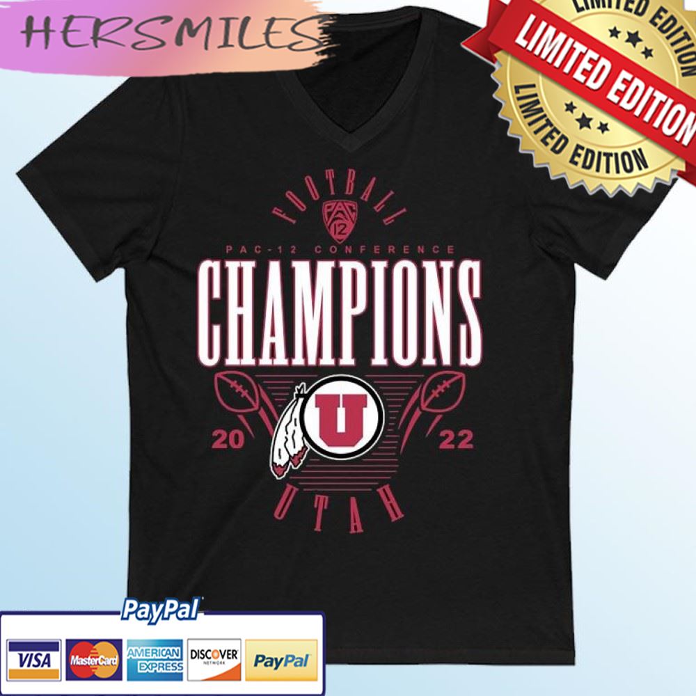 Utah Utes 2022 PAC-12 Football Conference Champions T-shirt