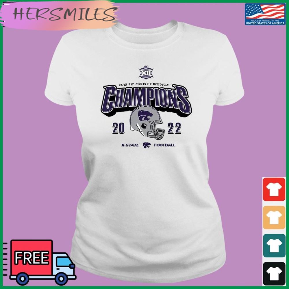 Vintage Helmet K-State Wildcats 2022 Big 12 Football Champions T-shirt Vintage Helmet K-State Wildcats 2022 Big 12 Football Champions T-shirt