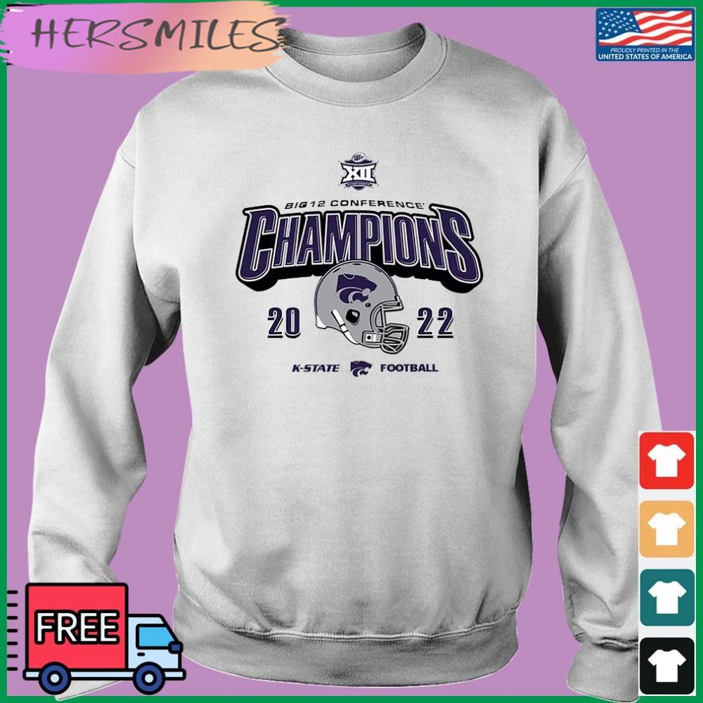 Vintage Helmet K-State Wildcats 2022 Big 12 Football Champions T-shirt Vintage Helmet K-State Wildcats 2022 Big 12 Football Champions T-shirt