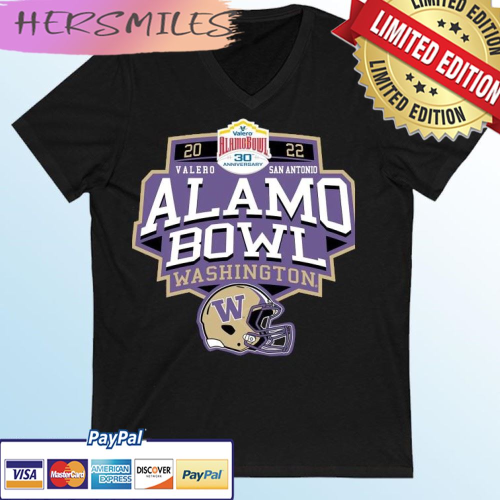 Washington Huskies 2022 Valero Alamo Bowl 30th Anniversary T-shirt