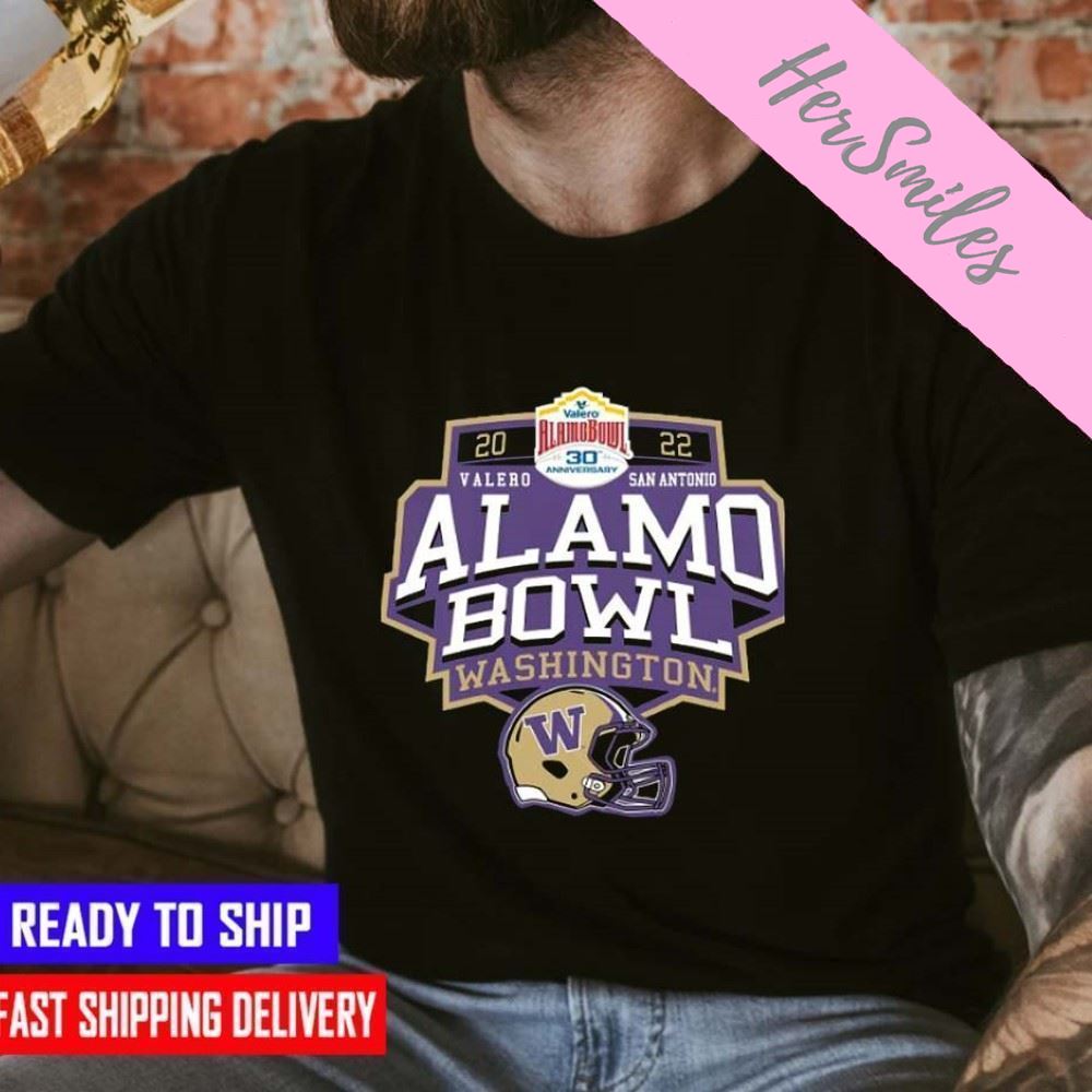 Washington Huskies 2022 Valero Alamo Bowl 30th Anniversary   T-shirt