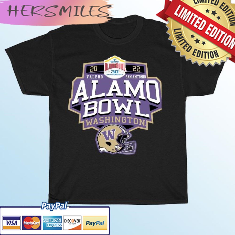 Washington Huskies 2022 Valero Alamo Bowl 30th Anniversary T-shirt
