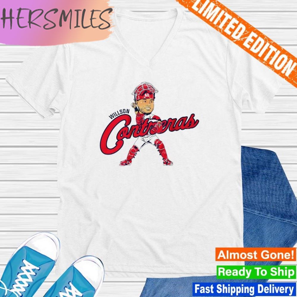 Willson Contreras St. Louis Cardinals Caricature T-shirt Willson Contreras St. Louis Cardinals Caricature T-shirt