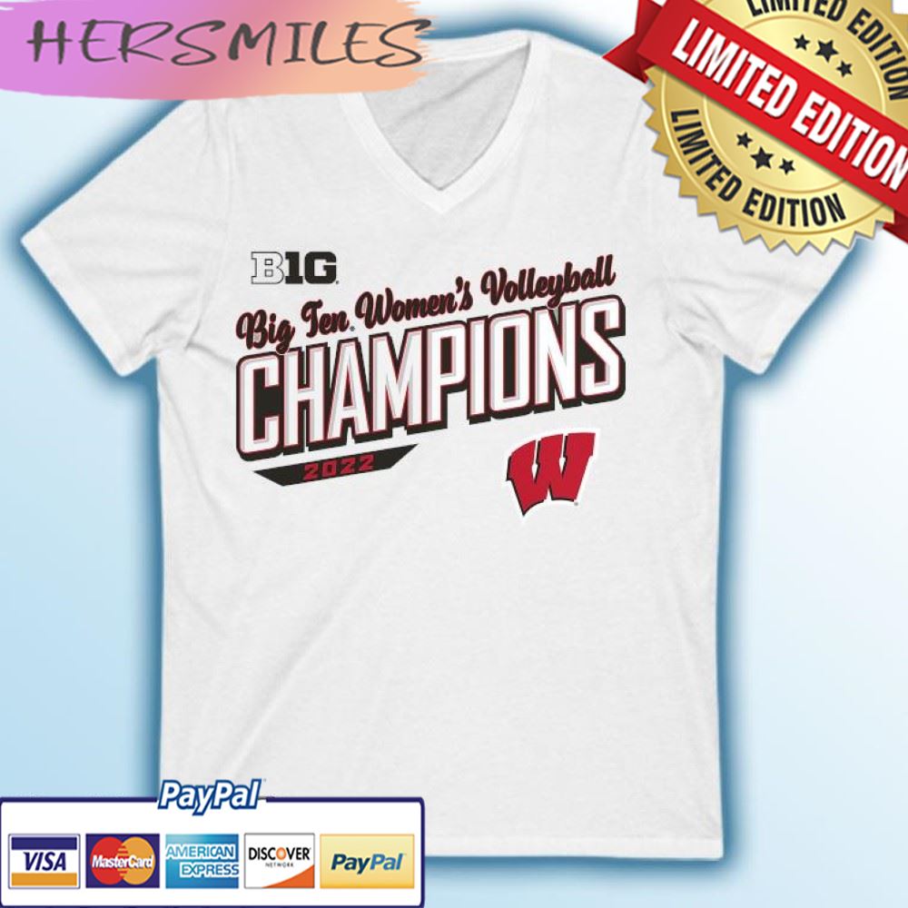 Wisconsin Badgers 2022 Big 10 Women’s Volleyball Regular Season Champions T-shirt