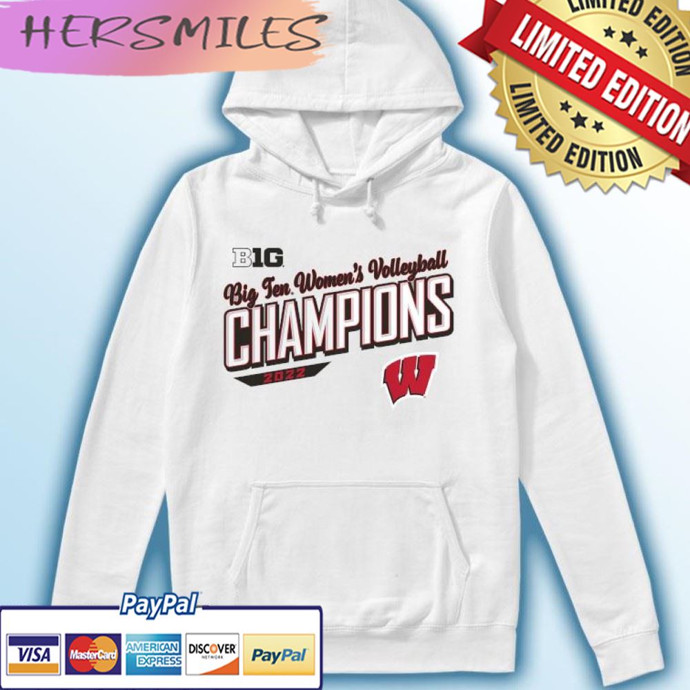 Wisconsin Badgers Big Ten Women’s Volleyball Champions 2022 T-shirt