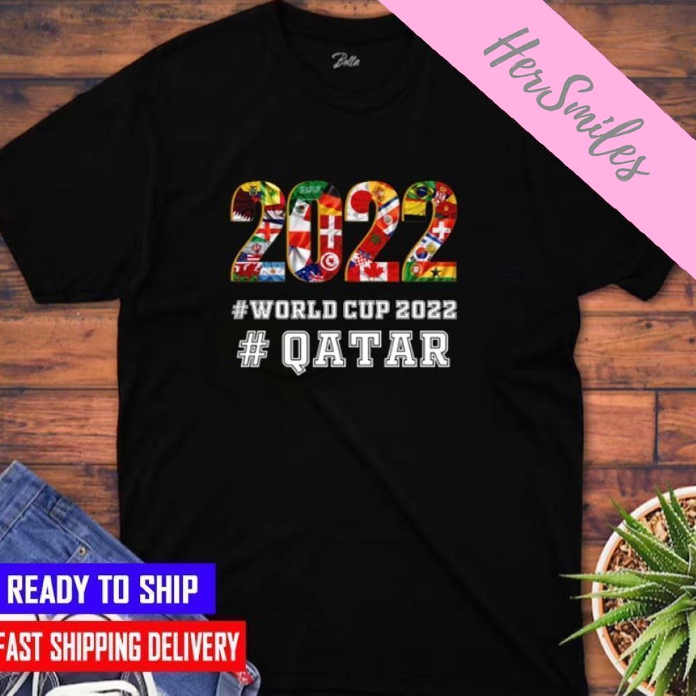 World Cup 2022 Qatar Flags And Countries World Cup 2022 T-shirt