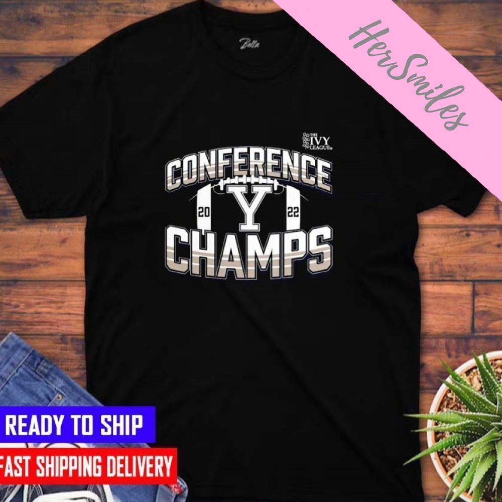 Yale Bulldogs 2022 The Ivy League Football Conference Champions  T-shirt