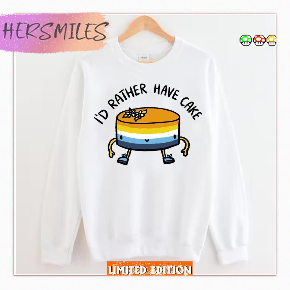 Aroace Cake Lgbtq Pride Month  T-shirt