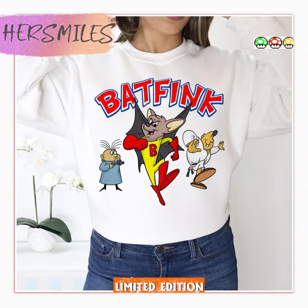 Batfink The Bat Superhero 60s Cartoon Character  Shirt