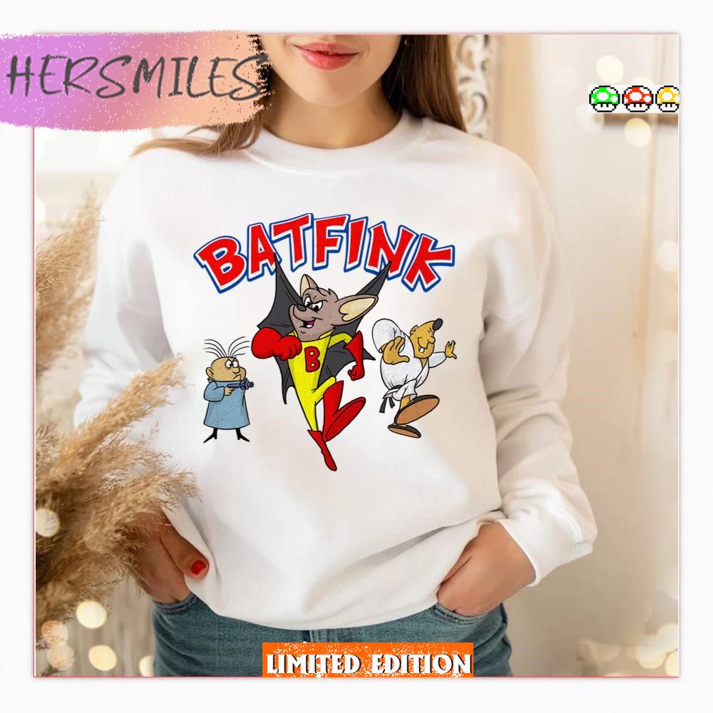 Batfink The Bat Superhero 60s Cartoon Character  Shirt