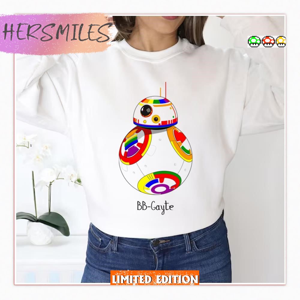 Bb Gayte Robot Lgbtq Pride Month Shirt