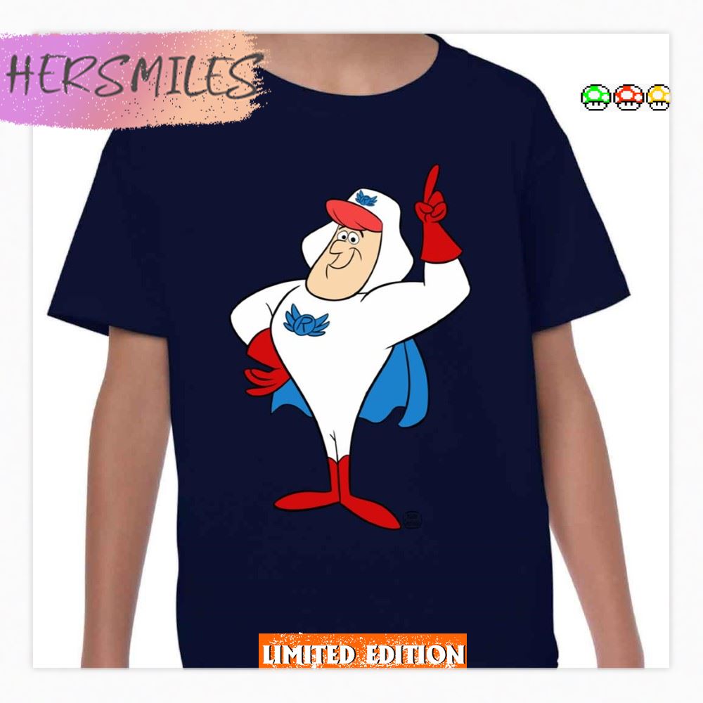 Blue Cape Hero Roger Ramjet Shirt