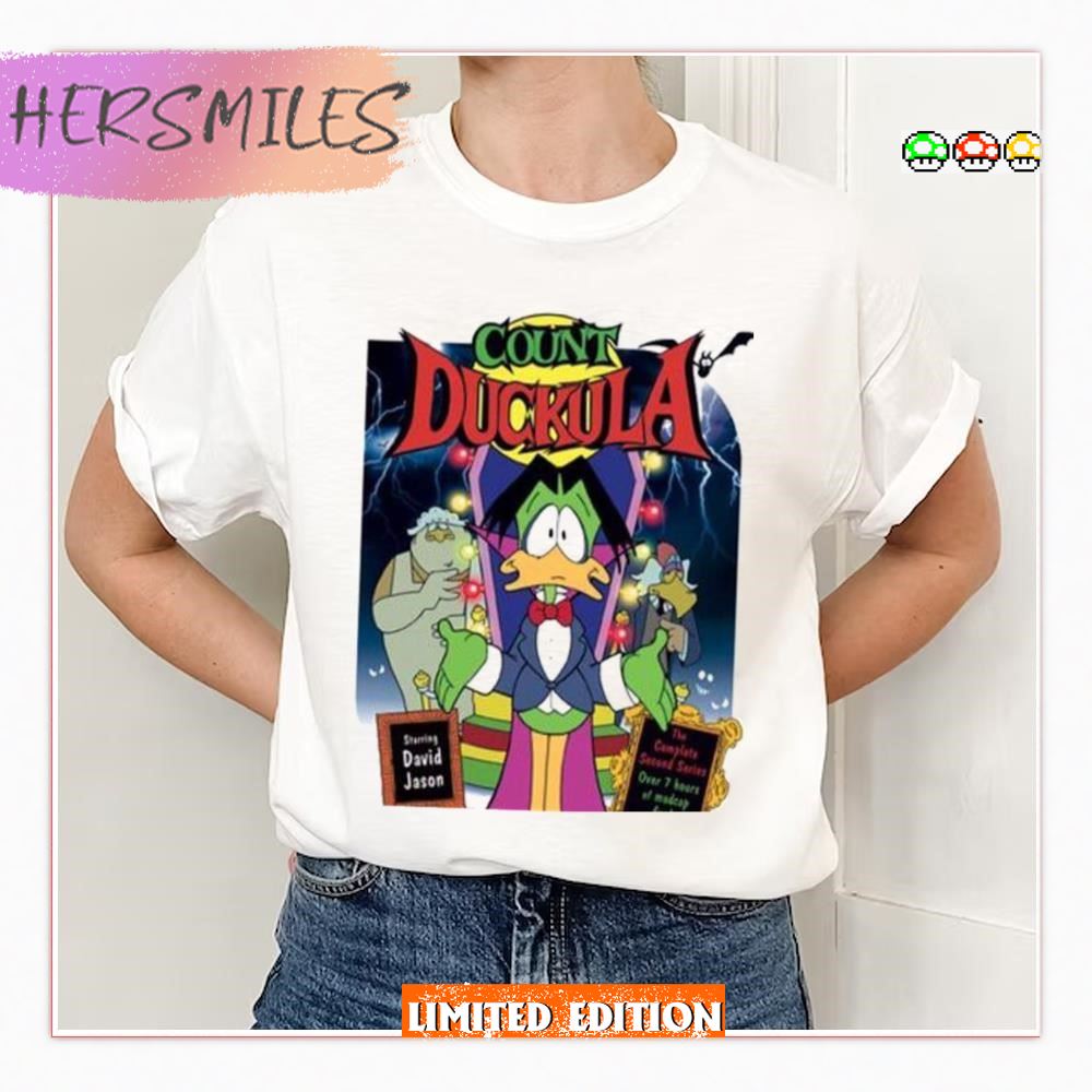 Cartoon Green Duck Count Duckula T-shirt Cartoon Green Duck Count Duckula T-shirt