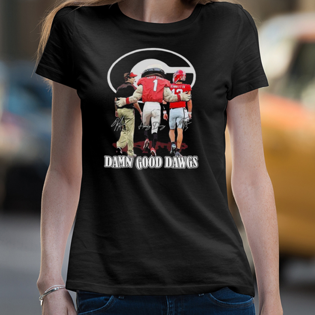Damn Good Dawgs Georgia Bulldogs Signatures Shirt Damn Good Dawgs Georgia Bulldogs Signatures Shirt