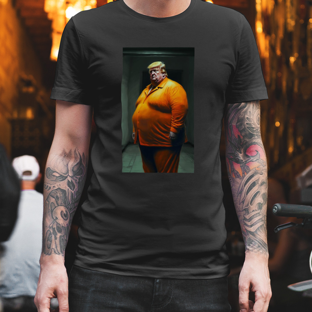 Jail Bird Donny Fat Donald Trump Caricature Parody Art Shirt