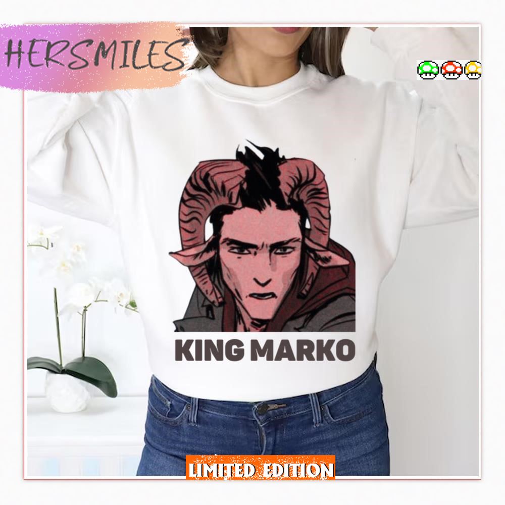 King Marko Funny Animated Portrait Shirt
