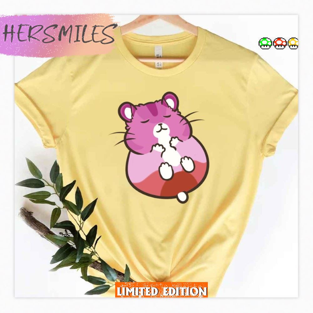 Lesbian Pride Hamster T-shirt