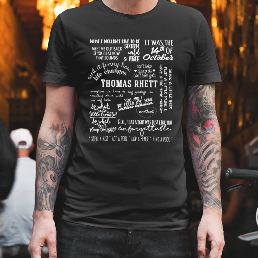 Life Changes Album Lyrics 87 Thomas Rhett Shirt