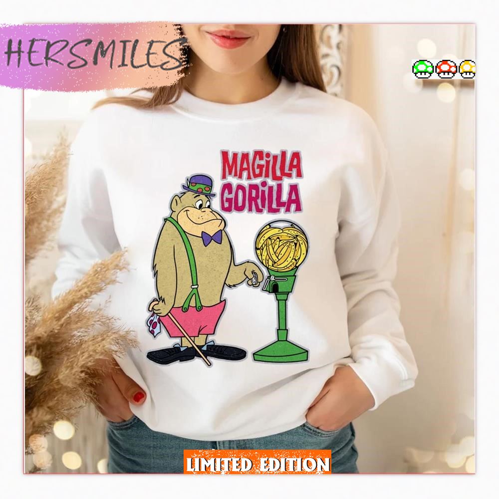 Magilla Gorilla Cartoon Magilla And Banana Gumball Machine T-shirt -  Hersmiles