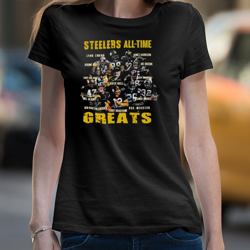 Pittsburgh Steelers All-Time Greats 2022 Signatures Shirt - Hersmiles