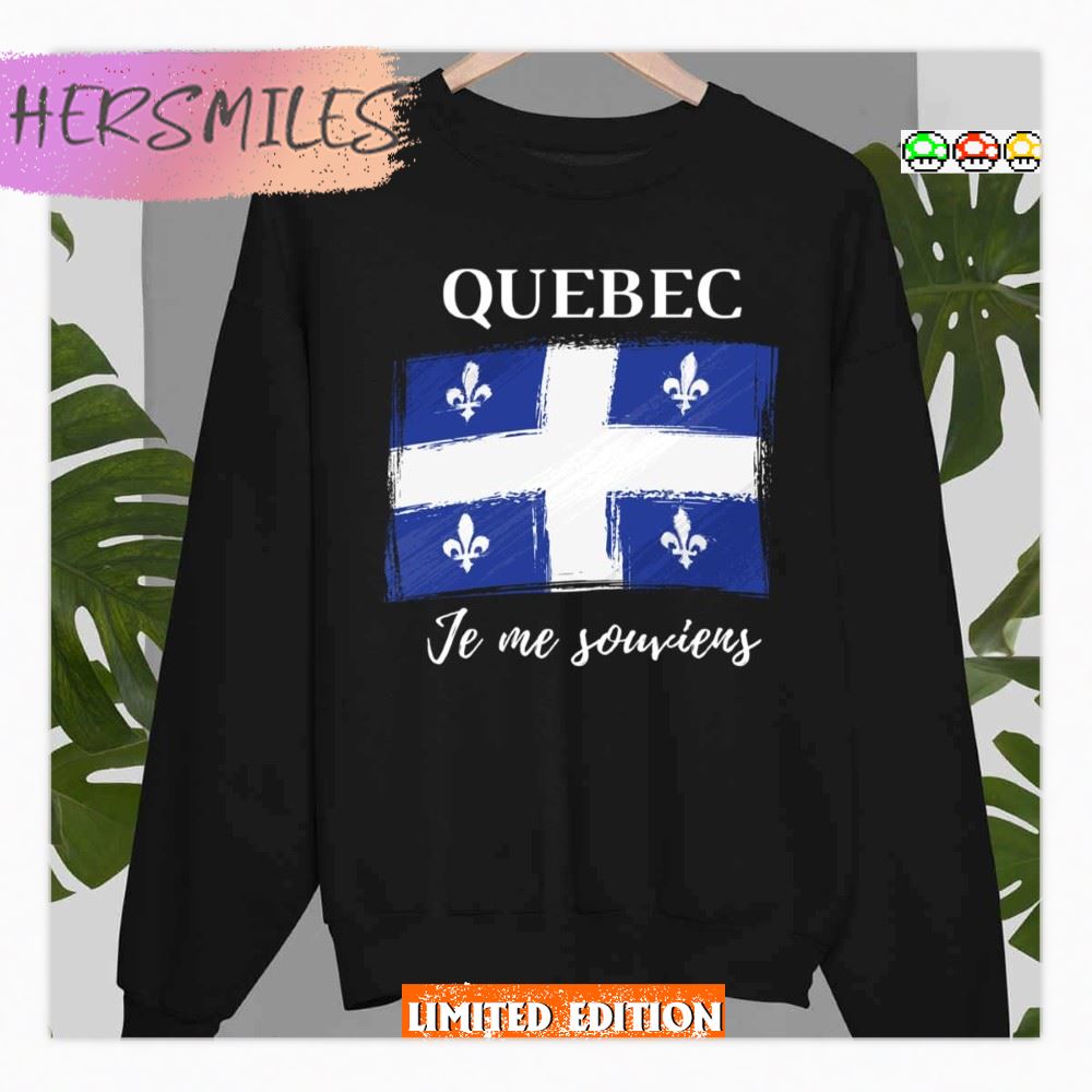 Quebec Je Me Souviens T-shirt Quebec Je Me Souviens T-shirt