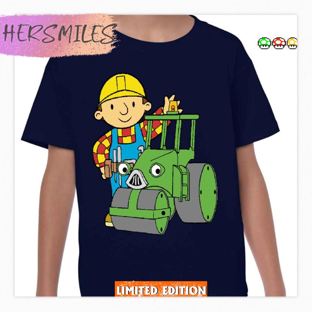 Retro Cartoon Bob The Builder And Friends T-shirt