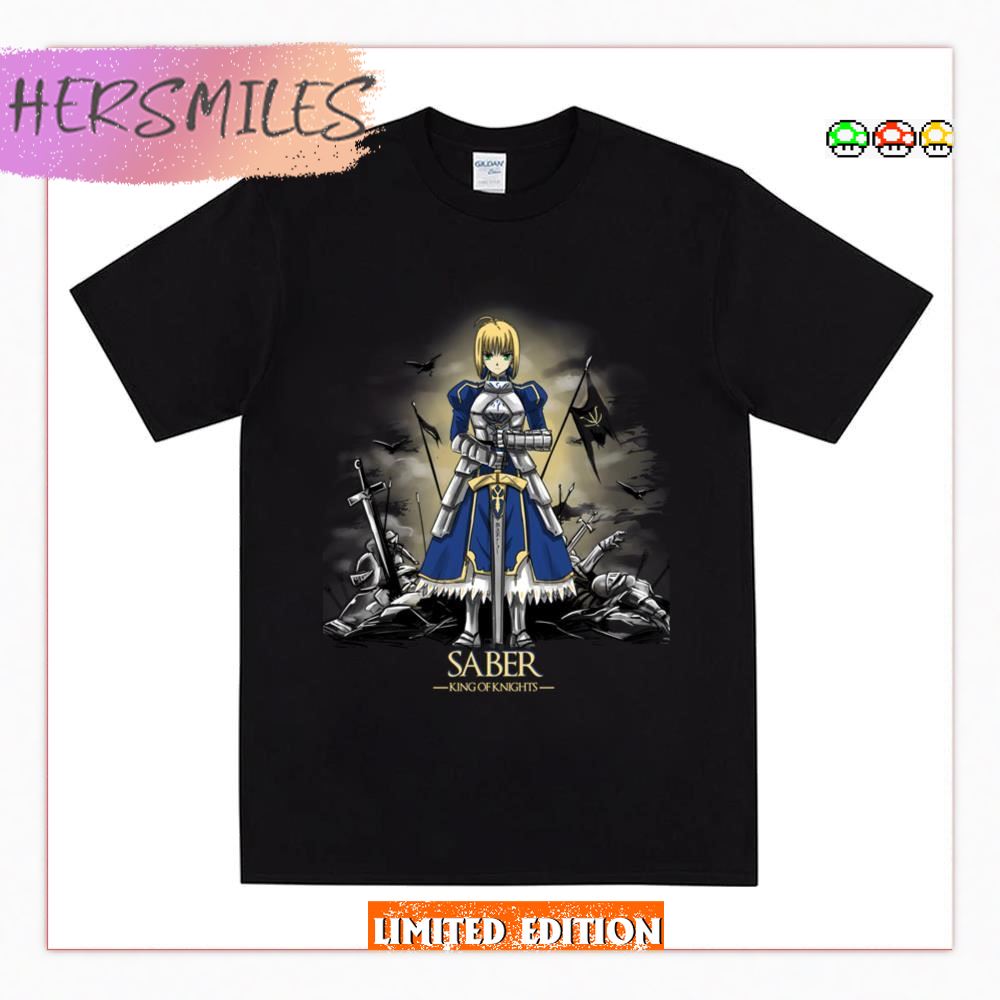 Saber The Warrior Fate Stay Night  T-shirt