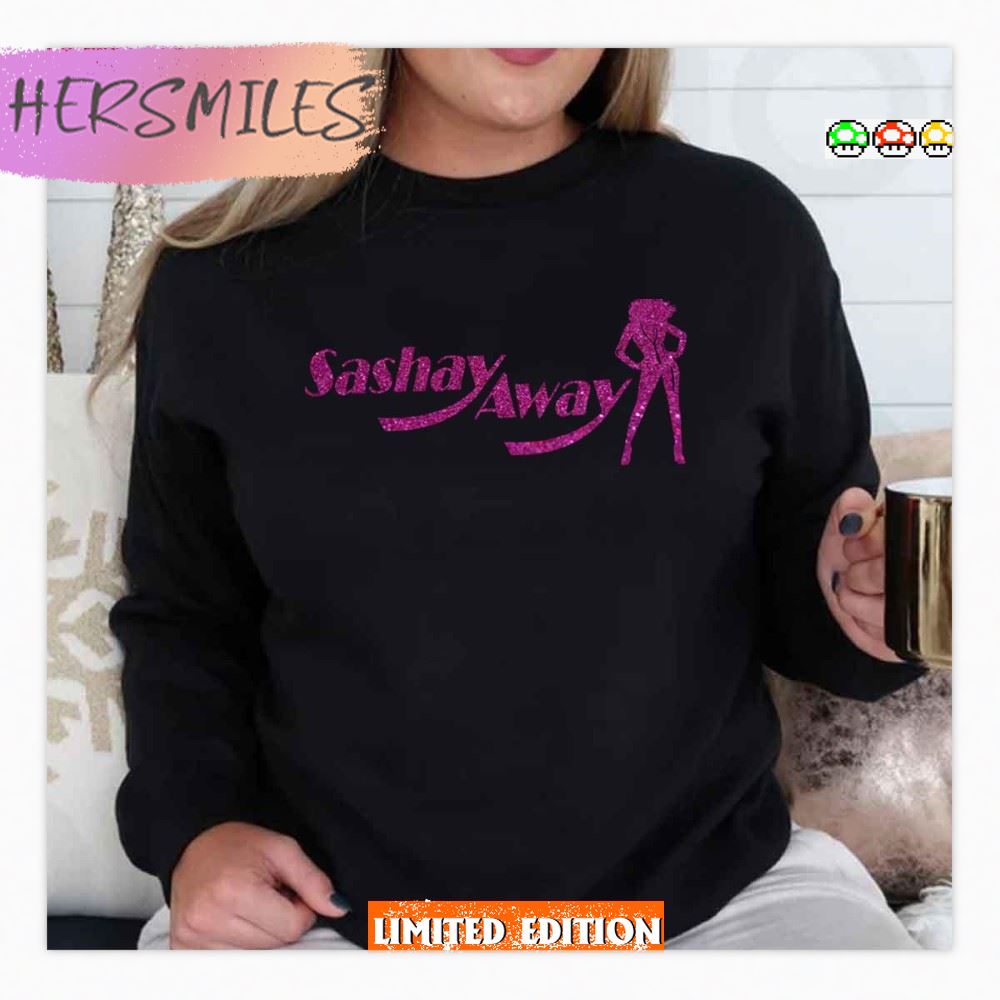 Sashay Away Drag Race Pink Glitter Rupaul’s  T-Shirt