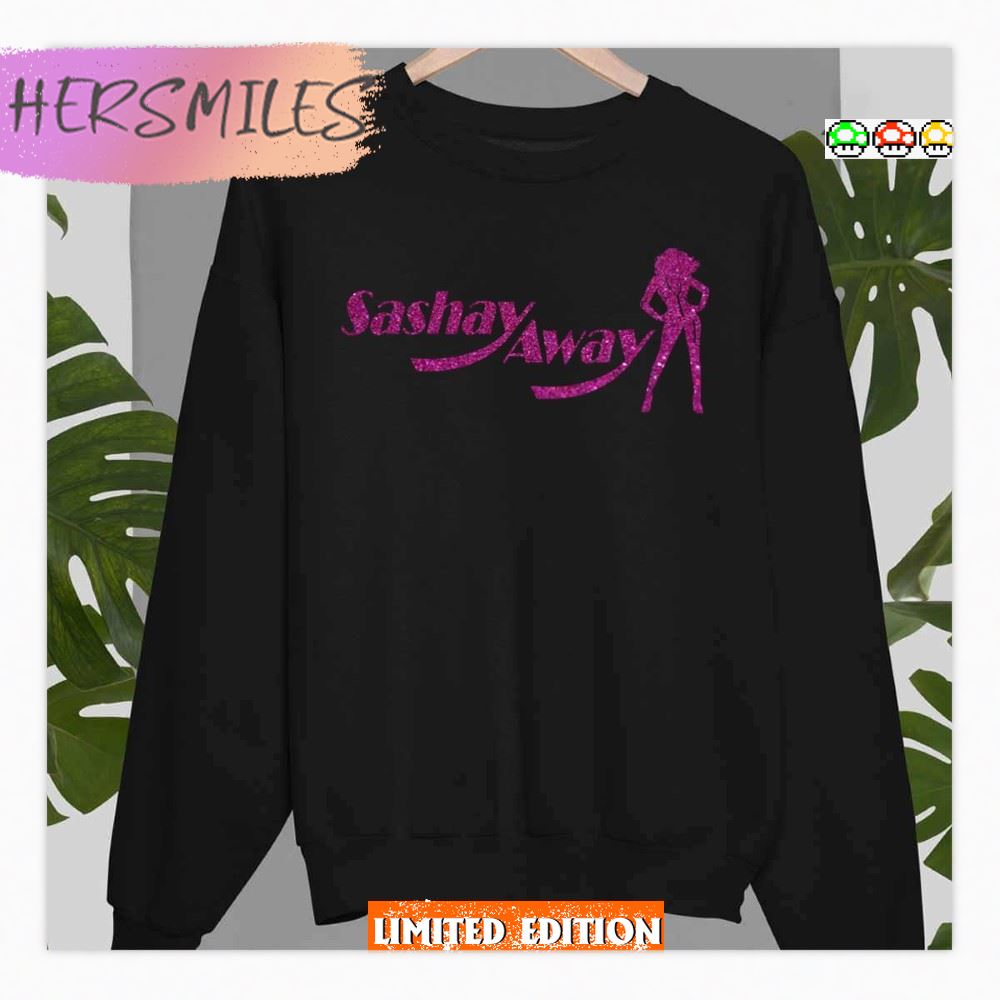 Sashay Away Drag Race Pink Glitter Rupaul’s  T-Shirt