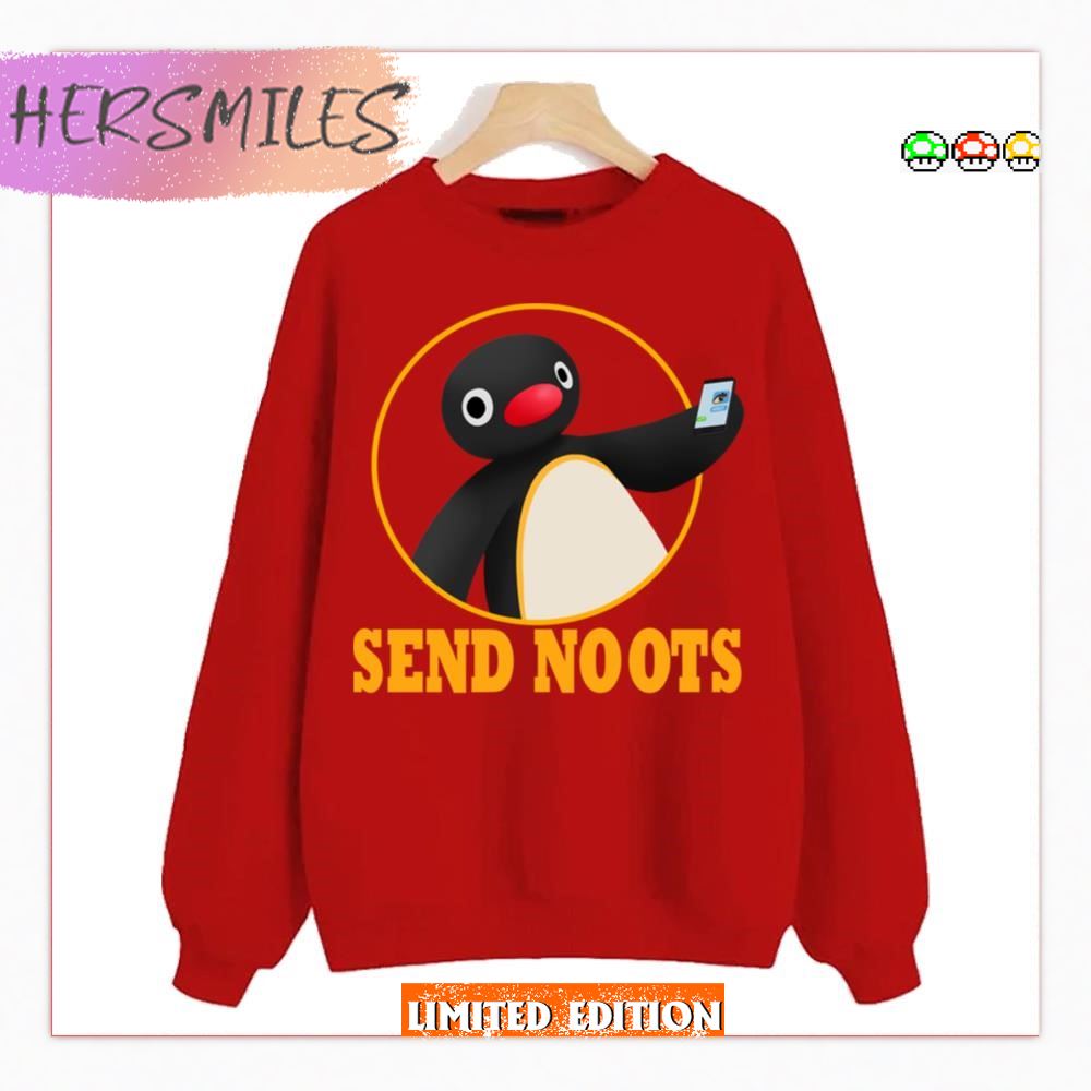 Send Noots Meme Pingu Cartoon  T-shirt