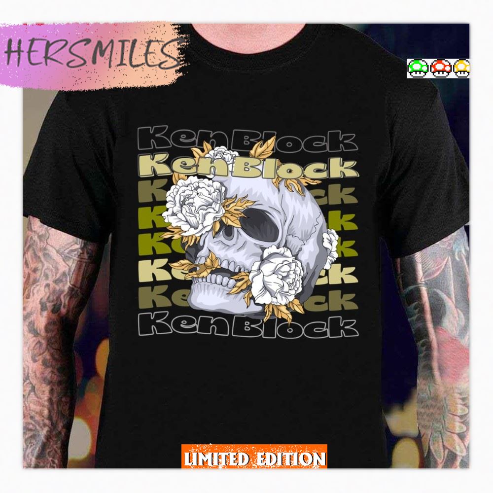 Skull Ken Block 43 Design T-shirt