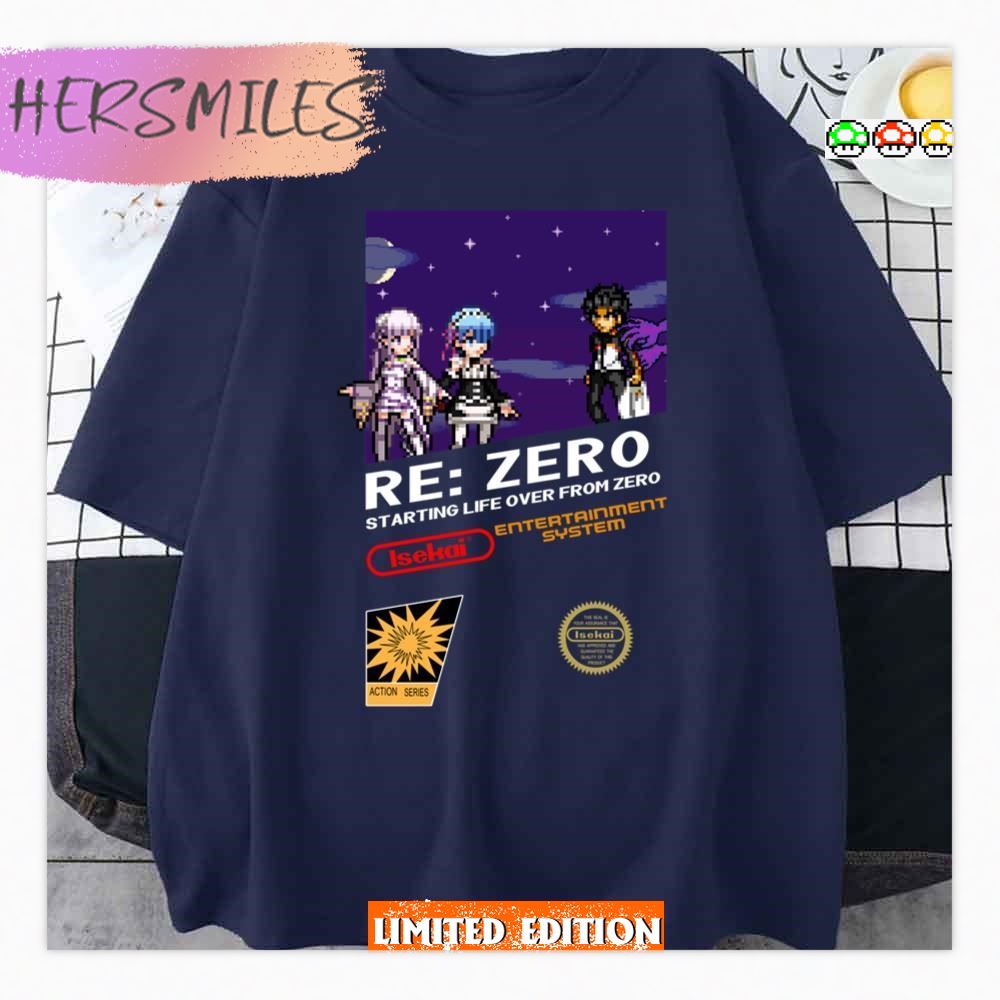 Starting Life Over From Zero Retro Re Zero  Shirt