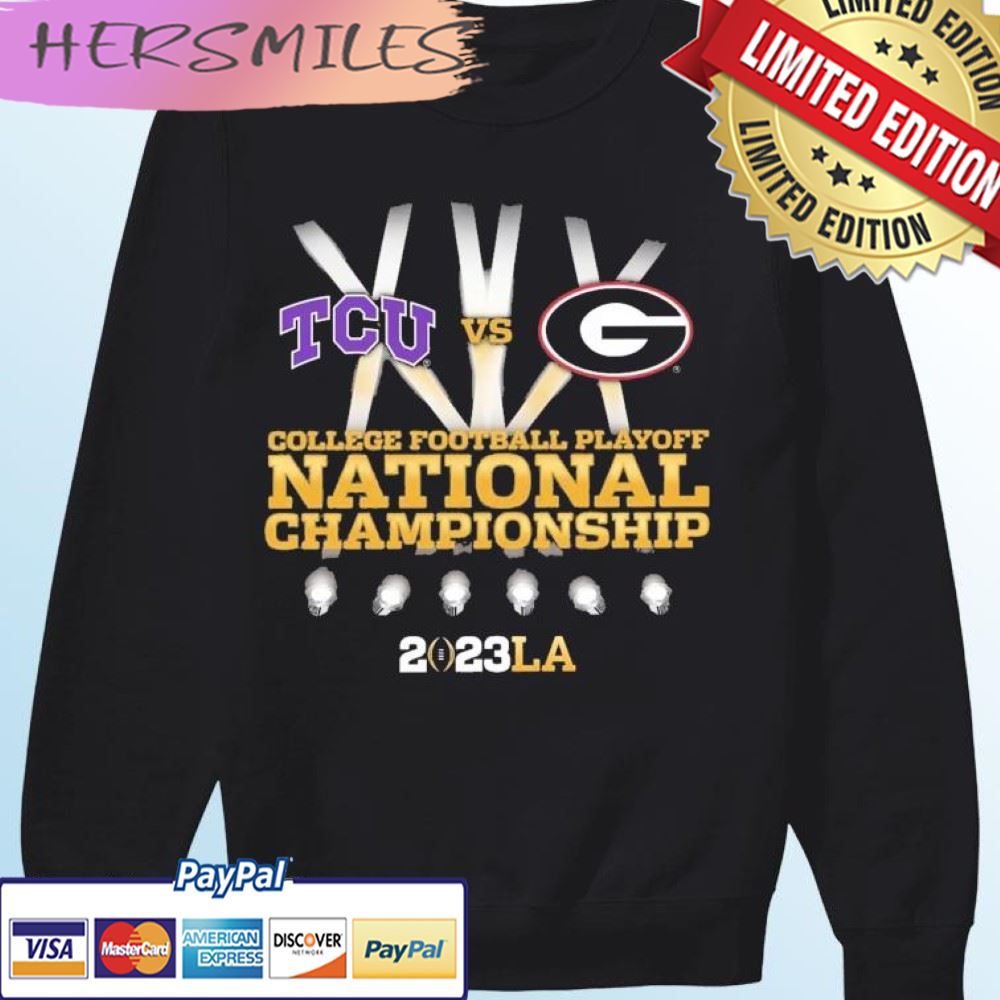 Tcu Vs Georgia College Football Playoff 2023 National Championship Game  Spotlight Shirt