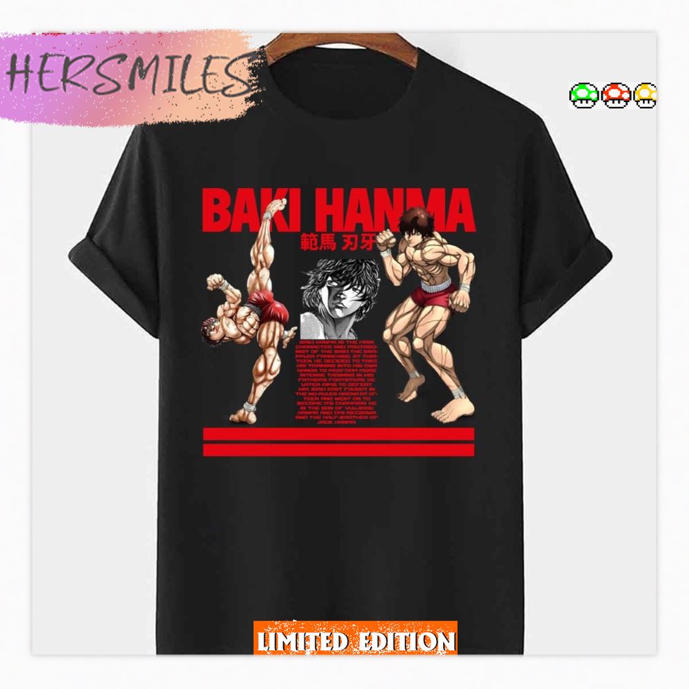 The Champion Baki Hanma Introduction Of Baki T-shirt