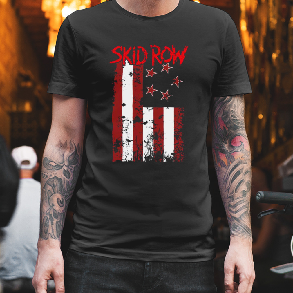 The Flag Skid Row Band Grunge Texture Shirt