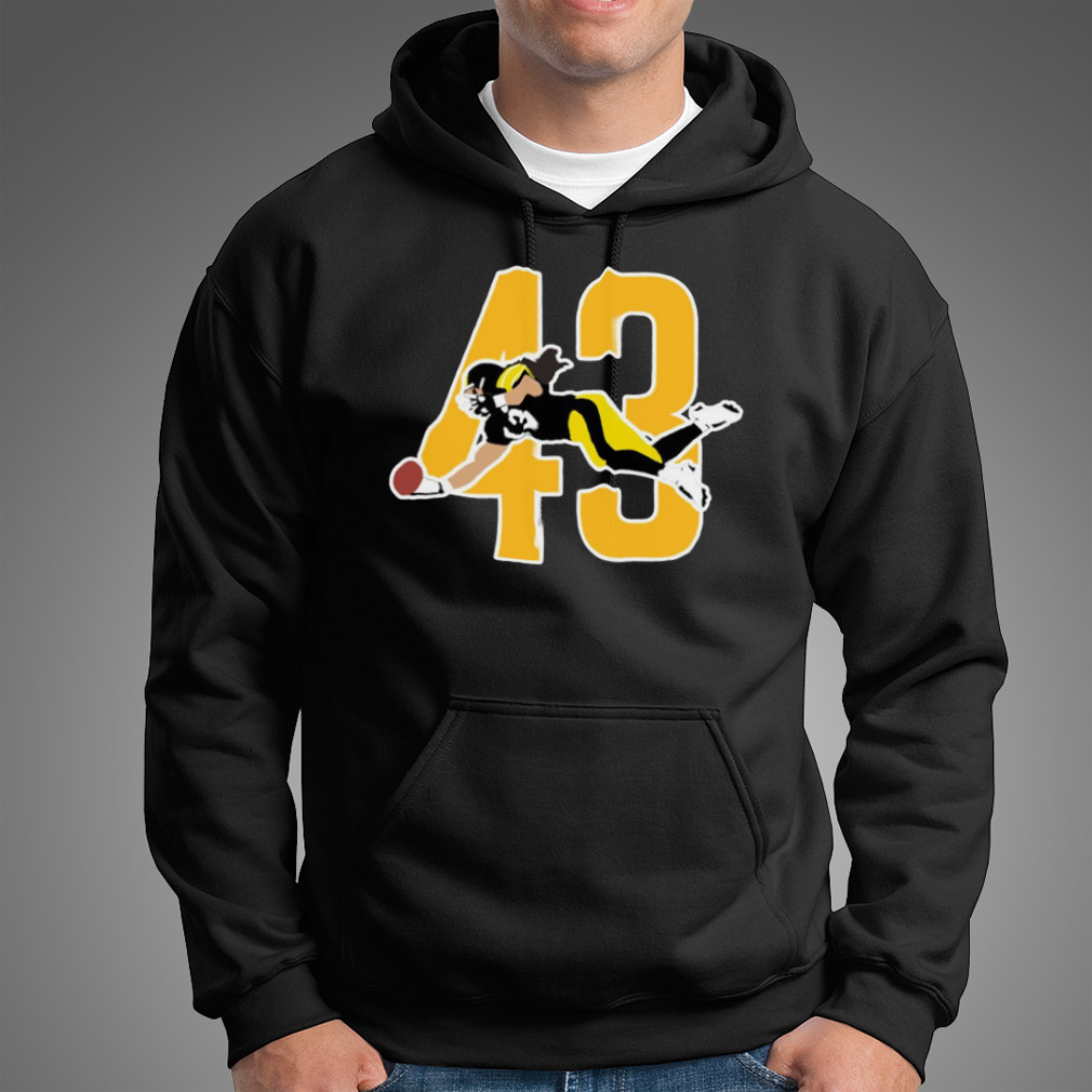The Steel Curtain #43 Troy Polamalu Pittsburgh Steelers Team Shirt