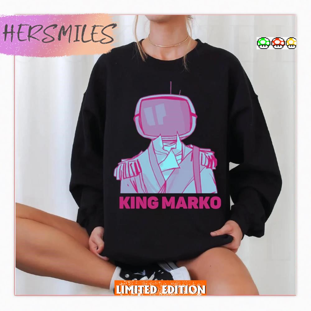 Tv Head King Marko Funny  T-shirt