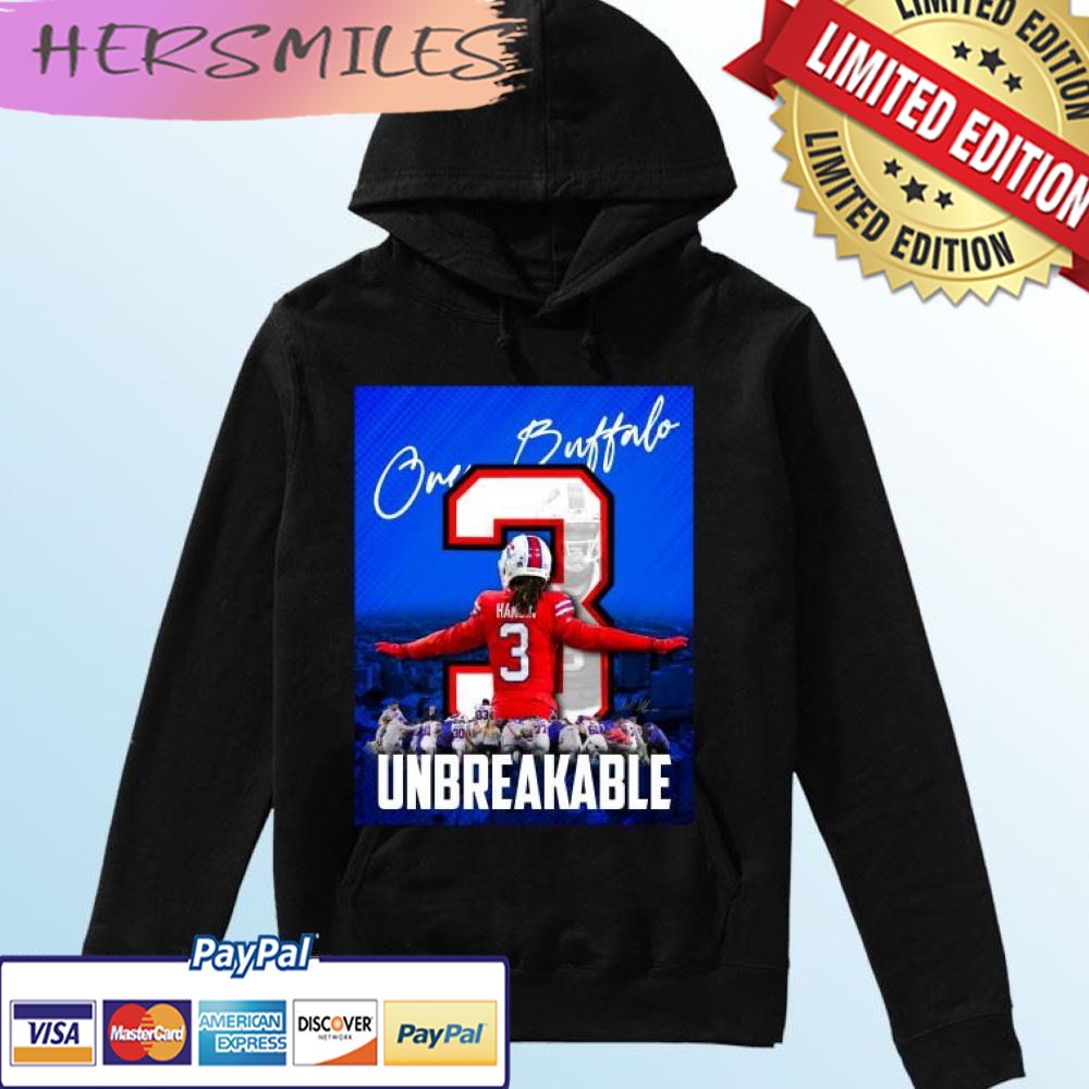 Unbreakable Damar Hamlin One Buffalo Bills T-shirt